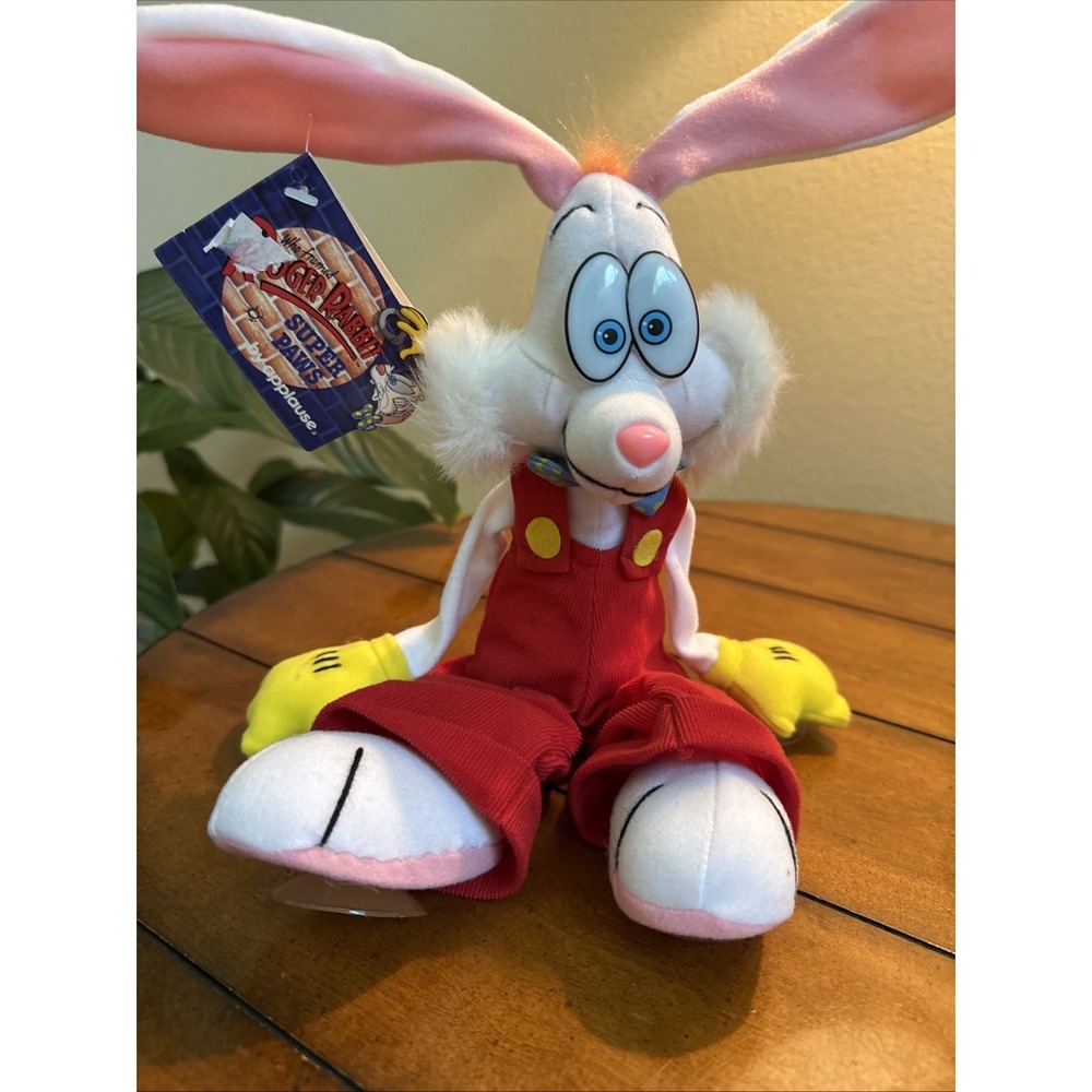 Vintage Who Framed Roger Rabbit 1987 NWT Applause Plush Suction Bendable Ears - Picture 2 of 12